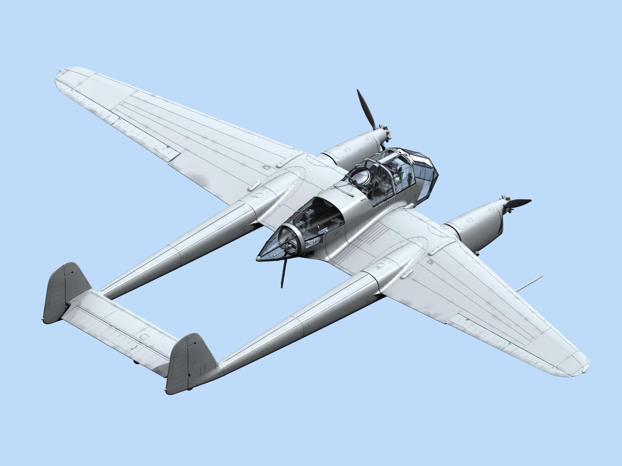 Amazon | icm72291 1 : 72 ICM FW 189 A - 1 ww2ドイツreconnaissance